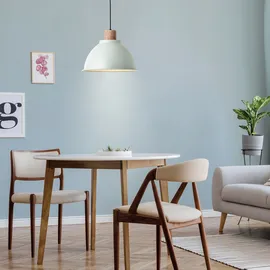 Brilliant Erena 1-flg. 38 cm rund Metall/Holz hellgrün