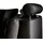 Beliani Halbrundes Sofa ROTUNDE Echtleder Schwarz 7-Sitzer