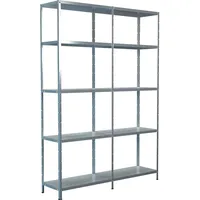 SCHULTE Regalwelt Schulte Set 1 Steckregal und 1 Anbauregal Verzinkt 200 cm x 140 cm x 35 cm