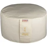 Generisch Außenbezug | Ersatzbezug für Yogakissen - Rundkissen 1-TLG | Kordelzug Ø33 cmx20cm (Nature)