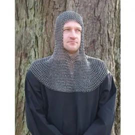 Battle Merchant Ulfberth Ritter-Kostüm Kettenhaube Erwachsene Einheitsgröße