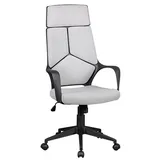 KADIMA DESIGN Ergonomischer Bürostuhl ZENTA mit atmungsaktiver Rückenlehne, Stoffelementen, Kunststoff-Armlehnen, max. 120 kg Belastung