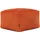 I.C.O.N. Icon Amara Hocker, Orange, Flauschiger Sitzsack Cord, Sitzpuff, Pouf Hocker mit Füllung, Fußhocker für das Wohnzimmer