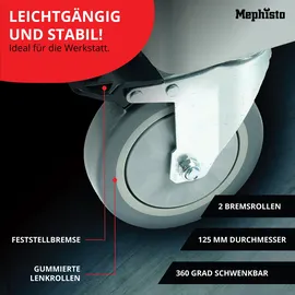 Mephisto XXL Premium Werkzeugwagen mit 8 Schubladen inkl. Werkzeug