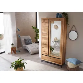 MASSIVMOEBEL24.DE VILLANDERS Garderobenschrank 103x40x205 beige