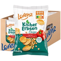 Lorenz Snack World Kichererbsenchips Paprika, 12er Pack (12 x 85 g)