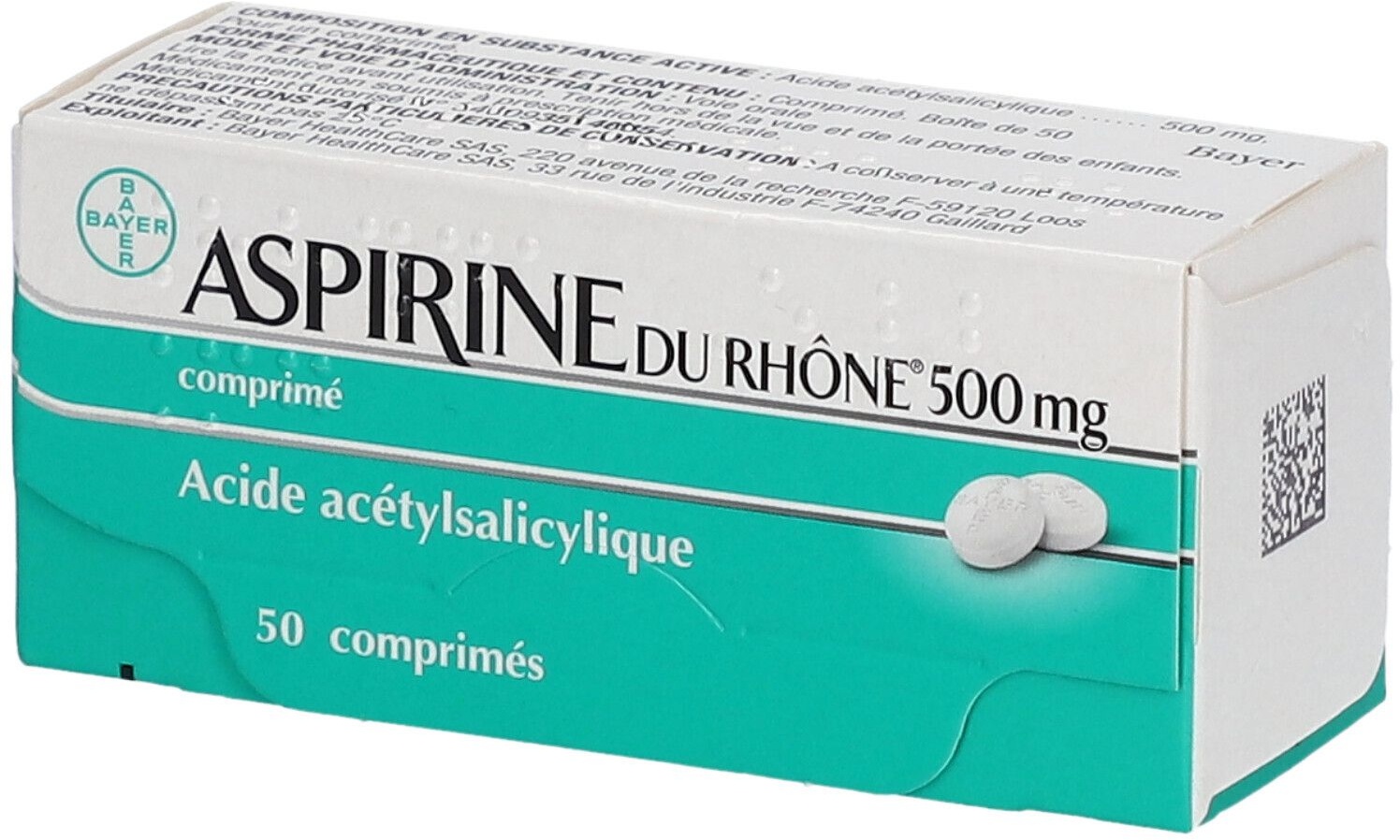 Aspirine du Rhône® 500 mg 50 pc(s) comprimé(s)