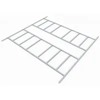 Vitavia Fundamentbodenrahmen Dresden II 1210 291 x 355 cm schwarz/silber