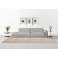 TRENDMANUFAKTUR Big-Sofa »Braga, mit hochwertigem Kaltschaum, Megasofa, in Cord erhältlich«, modernes Big-Sofa, Couch mit hohem Sitzkomfort, 277/72/107 cm B/H/T: weiß