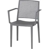 Siena Garden Square Stapelsessel 56 x 57 x 80 cm grau