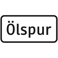 Zusatztafel - Ölspur