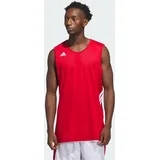 adidas Herren M Everyday Pro Bball Jersey Shirt, Team Power Red/White, XS