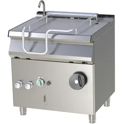 Groju Gas Kippbratpfanne Bratpfanne Kipppfanne 12 kW 800x730x900mm manuelle Kippvorrichtung