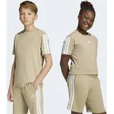 adidas Kinder Shirt Essentials Kids, Größe 176 in Braun WOCA/WHITE