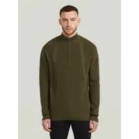 G-Star Structured Half Zip Knit Grün L
