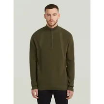 G-Star Structured Half Zip Knit Grün L