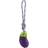 Trixie Hundespielzeug Aubergine am Seil, NEU