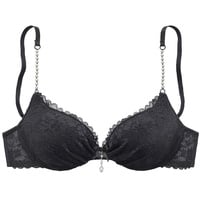 LASCANA Push-up-BH Damen schwarz Gr.90A