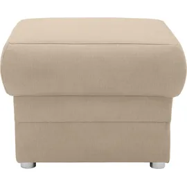 DOMO collection Hocker DOMO COLLECTION "Pina, kompakt und bequem", beige (sand), B:59cm H:46cm T:59cm, 100% Polyester, Hocker, Hocker, Passender Hocker zur Serie