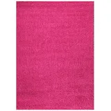 Vimoda Teppich Prime Shaggy Hochflor Langflor Einfarbig Modern Pink Rosa für Wohnzimmer, Schlafzimmer, Maße:150 cm Quadrat