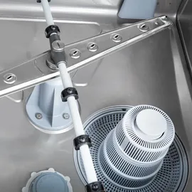 GastroHero Geschirrspülmaschine ECO 50x50 cm Korbmaß, mit Reiniger- | Klarspüldosierer, mit Ablaufpumpe | Enthärter Made in Europe,