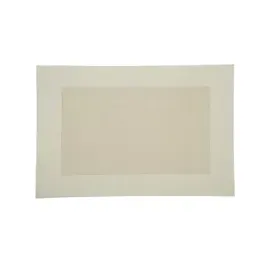 KESPER Platzset, Tischset Woven Creme beige mit Rand 43x29cm Kunststoff