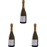 Ackerman Cremant Royal Brut AOP Crémant de Loire (1 x 0.75 l)(Die Verpackung und Jahrgang kann variieren) (Packung mit 3)