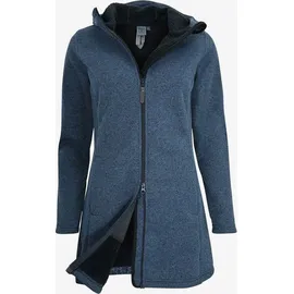 Elkline Morning Dew Damen Winddichter Strick-Fleecemantel | Blau | 42