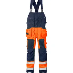 Fristads High Vis Handwerkerlatzhose Kl. 2 1014 PLU 101018 - warnschutz-orange/marine - C154