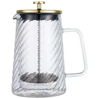 OEM Kaffee- Und Tee-ei Glas 1000ml French Press Gold Kb-7767