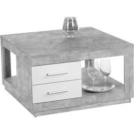 Stolkom Couchtisch STOLKOM FESTIVAL TOPSELLER", grau Beton dekor, front weiß, beton dekor), (B/H/T)