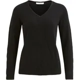 VILA VIRIL V-Neck L/S Knit Top Schwarz XL