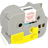 Ampertec P-Touch Band kompatibel zu TZe-262 rot auf weiß