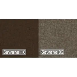 Sofnet Ecksofa Caris mit Schlaffunktion und einstellbare Kopfstützen, Wohnlandschaft Couch, Sofa Braun - Cappu... - Braun/Beige