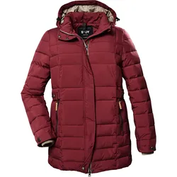 Steppjacke STOY "STW 6 WMN QLTD JCKT", Damen, Gr. 52, rot (weinrot), 100% Polyester, sportlich, Jacken