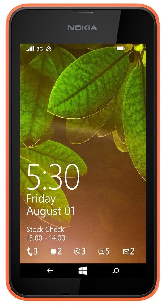 Nokia Lumia 530 bright orange Single Sim -