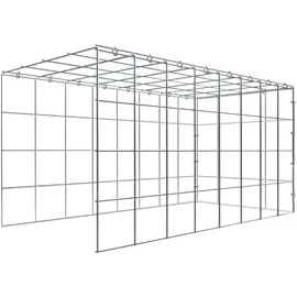 Gabiona C-Ring-Gabione-Anbaukorb Typ 4 40 x 80 x 40 cm Maschenw 10 x 10 cm
