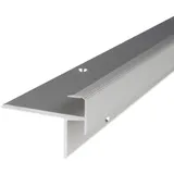 PROVISTON Treppenkantenprofil 43 x 30 x 1000 mm Aluminium eloxiert Winkelprofil Silber | PROVISTON