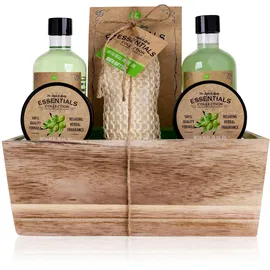 Accentra Geschenkset Olive-Holzkorb-Bade