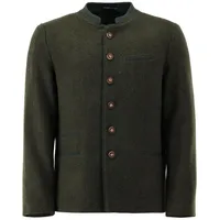 OS Trachten Trachtenjanker Enage Slim Fit, Stehkragen, Wolle grün 62