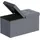 Songmics Sitzbank Truhenbank Samt Schiefergrau 38 x 76 x 38 cm