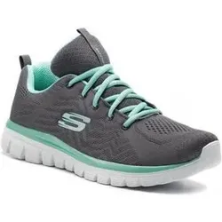 Skechers Sport Womens GRACEFUL GET CONNECTED Sneakers Damen Schuhe Grau 42