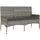 vidaXL Gartenbank 94 x 53 x 85 cm Grau