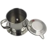 Gralara Vietnamesischer Kaffeefilter, Kaffeefilter aus Edelstahl, Kaffeetropffilter für Küche, Büro, Restaurant, 7Q