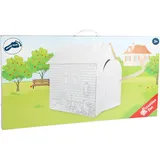 small foot gmbh & co. kg Spielhaus Häuschen aus Bastelkarton zum Bemalen Höhe 88cm