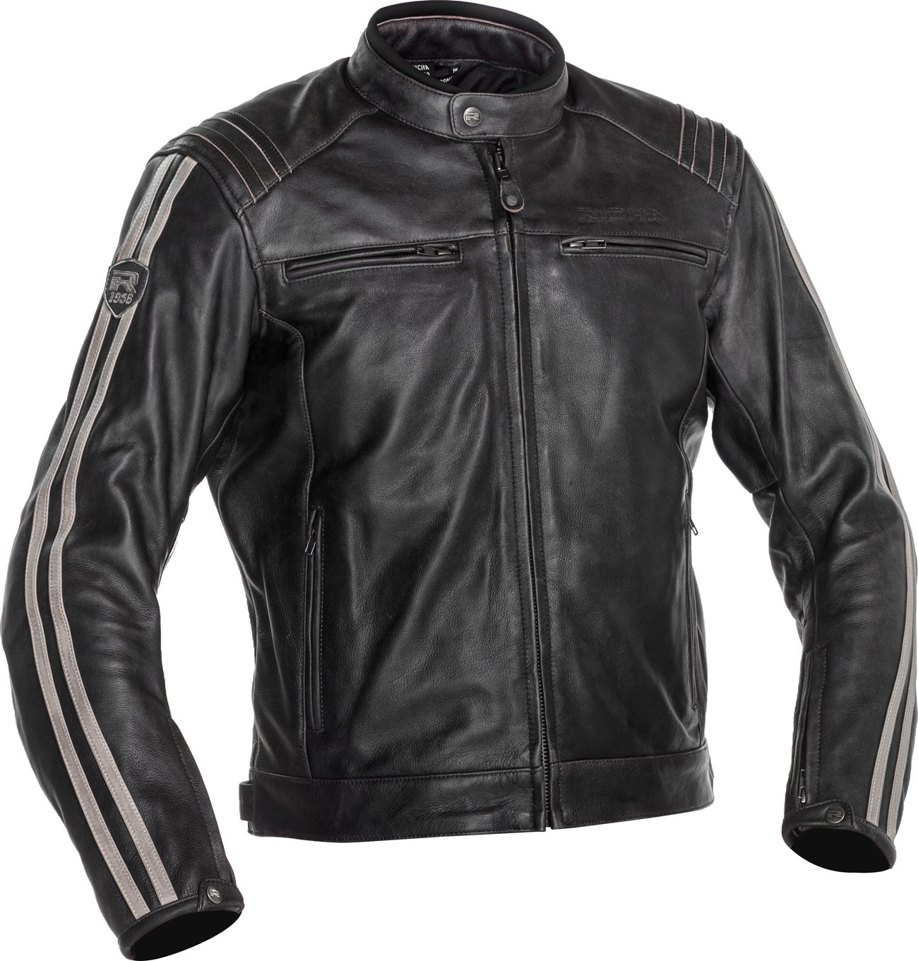 Richa Retro Racing 3, veste en cuir - Marron - 58