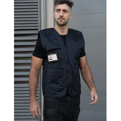 Korntex Padded Multifunctional Work Vest Kiel CO2 Neutral - black - 6XL