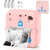 Tragbarer Bluetooth-thermodrucker Mit Kamera Für Fotos Und Etiketten – Ein Kreatives Zubehör Für Listen Und Notizen.