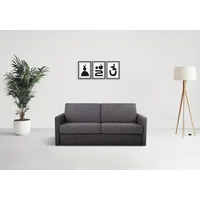 PLACES OF STYLE Schlafsofa »GOLDPOINT 182cm, Dauerschläfer, Liegefläche 140/200 cm, 3-Sitzer mit Dauerschläfer-Funktion, Bonell-Federkernmatratze