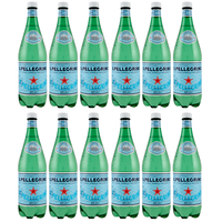 12x San Pellegrino Acqua Minerale Naturale,Natürliches Mineralwasser,1Lt PET